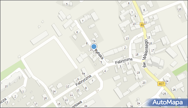 Łącznik, Młyńska, 11, mapa Łącznik