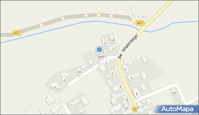 Łącznik, Młyńska, 2A, mapa Łącznik