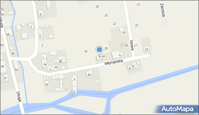 Łęczyce, Młynarska, 7, mapa Łęczyce