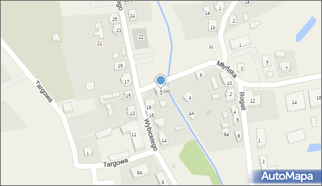 Lipusz, Młyńska, 2, mapa Lipusz