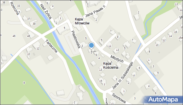 Łodygowice, Młodych, 2, mapa Łodygowice