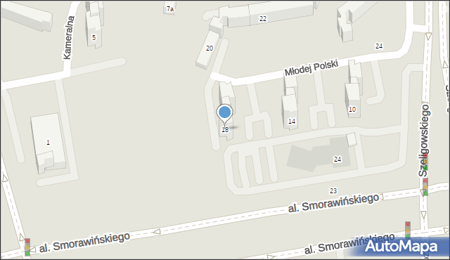 Lublin, Młodej Polski, 18, mapa Lublina