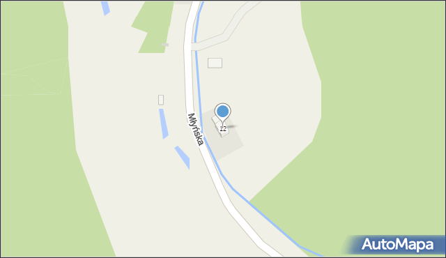 Michałkowa, Młyńska, 12, mapa Michałkowa