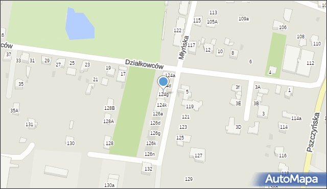 Mikołów, Młyńska, 124g, mapa Mikołów