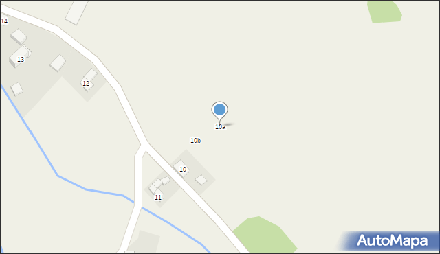 Mlądz, Mlądz, 10a, mapa Mlądz