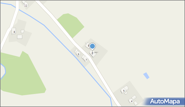 Mlądz, Mlądz, 6, mapa Mlądz