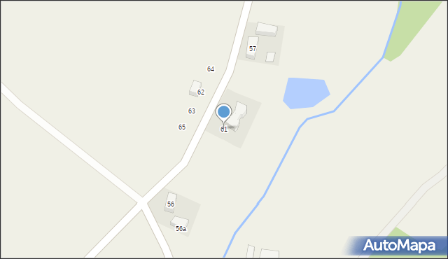 Mlądz, Mlądz, 61, mapa Mlądz