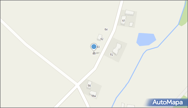 Mlądz, Mlądz, 65, mapa Mlądz
