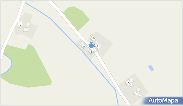 Mlądz, Mlądz, 7, mapa Mlądz