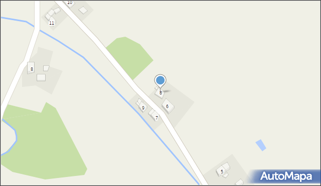 Mlądz, Mlądz, 8, mapa Mlądz