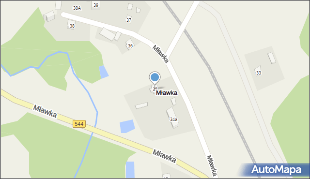 Mławka, Mławka, 35, mapa Mławka