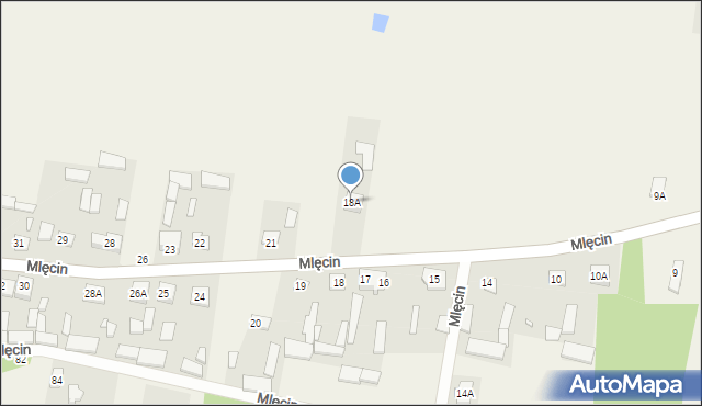Mlęcin, Mlęcin, 18A, mapa Mlęcin