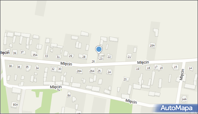 Mlęcin, Mlęcin, 27, mapa Mlęcin