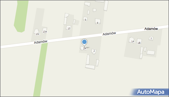 Mlęcin, Mlęcin, 2A, mapa Mlęcin