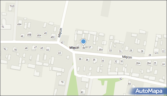 Mlęcin, Mlęcin, 39, mapa Mlęcin