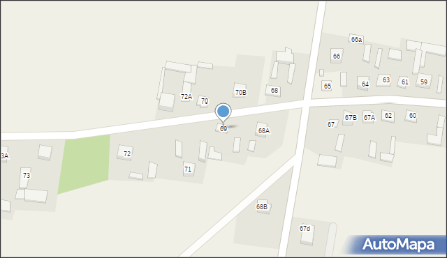 Mlęcin, Mlęcin, 69, mapa Mlęcin