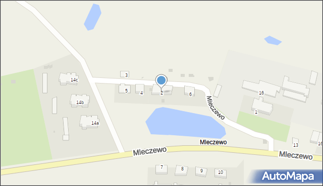Mleczewo, Mleczewo, 2, mapa Mleczewo