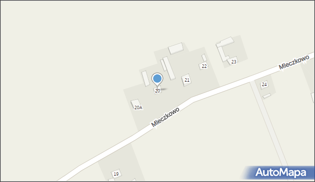 Mleczkowo, Mleczkowo, 20, mapa Mleczkowo