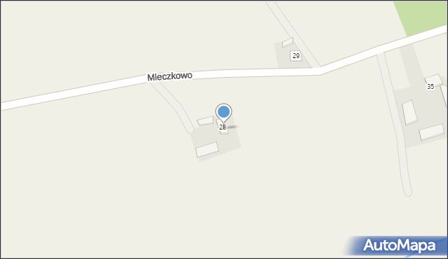 Mleczkowo, Mleczkowo, 28/2, mapa Mleczkowo