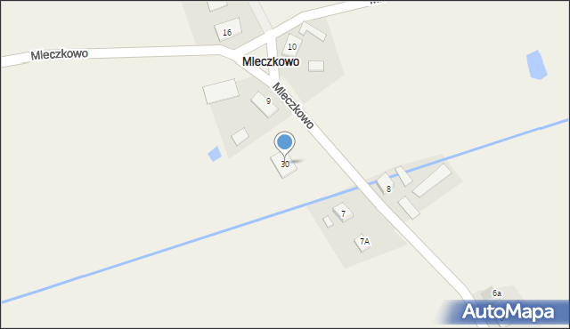 Mleczkowo, Mleczkowo, 30, mapa Mleczkowo