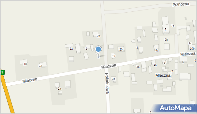 Mleczna, Mleczna, 2, mapa Mleczna