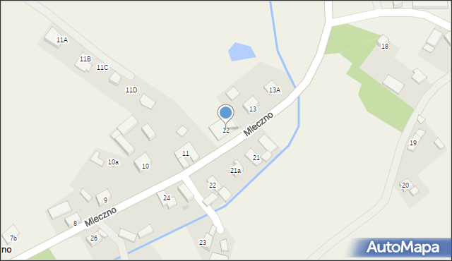 Mleczno, Mleczno, 12, mapa Mleczno