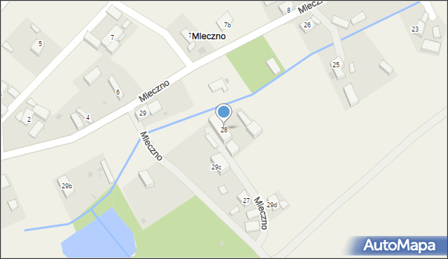 Mleczno, Mleczno, 28, mapa Mleczno