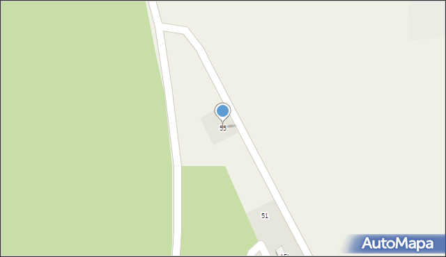 Mleczno, Mleczno, 55, mapa Mleczno