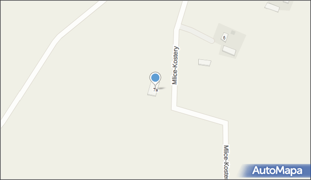 Mlice-Kostery, Mlice-Kostery, 7a, mapa Mlice-Kostery