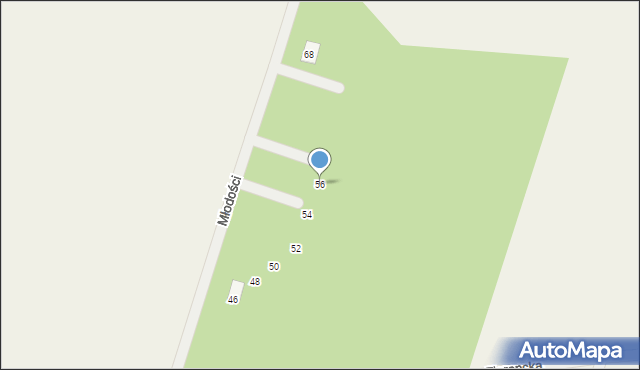 Młochów, Młodości, 56, mapa Młochów