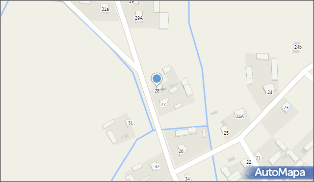 Młock, Młock, 28, mapa Młock