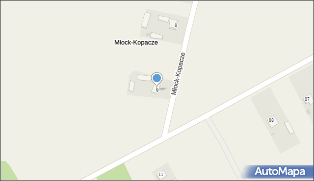 Młock-Kopacze, Młock-Kopacze, 9, mapa Młock-Kopacze