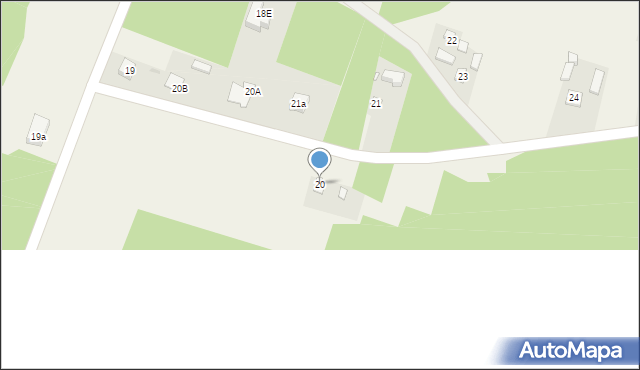 Młodawin Górny, Młodawin Górny, 20, mapa Młodawin Górny