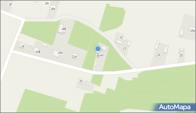 Młodawin Górny, Młodawin Górny, 21, mapa Młodawin Górny