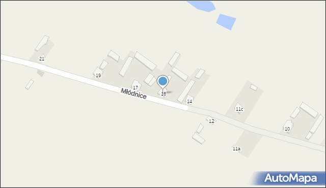 Młódnice, Młódnice, 16, mapa Młódnice