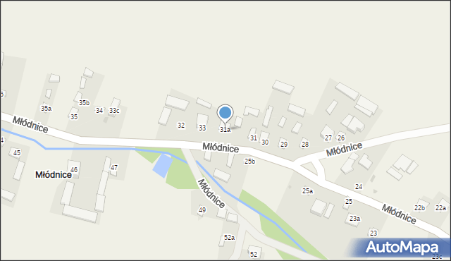 Młódnice, Młódnice, 31a, mapa Młódnice