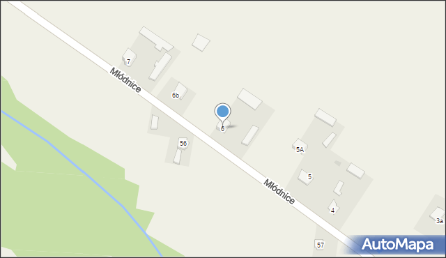 Młódnice, Młódnice, 6, mapa Młódnice