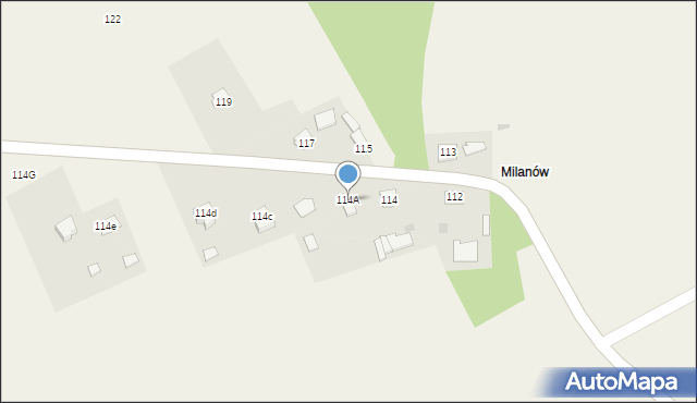 Młodochów, Młodochów, 114A, mapa Młodochów