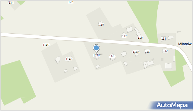 Młodochów, Młodochów, 114d, mapa Młodochów