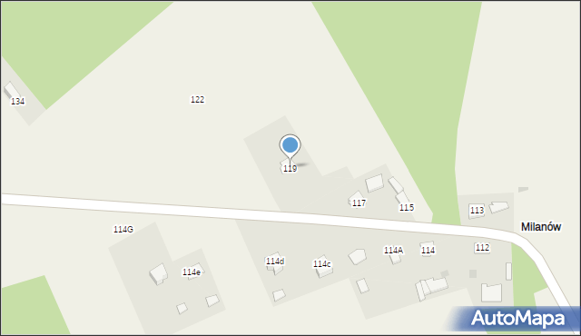 Młodochów, Młodochów, 119, mapa Młodochów