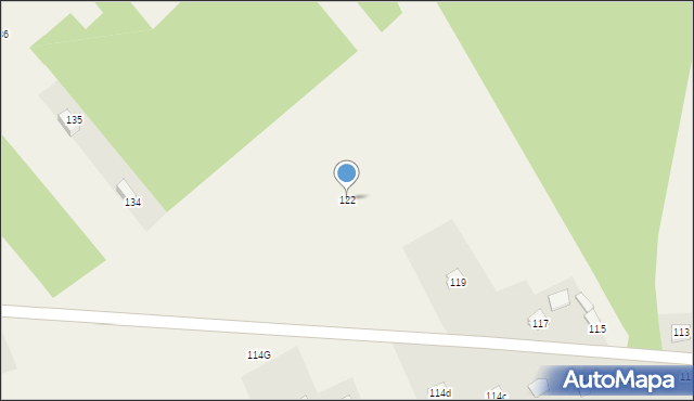 Młodochów, Młodochów, 122, mapa Młodochów