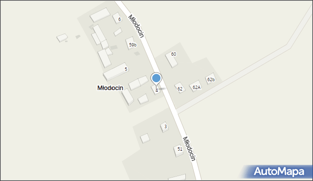 Młodocin, Młodocin, 4, mapa Młodocin