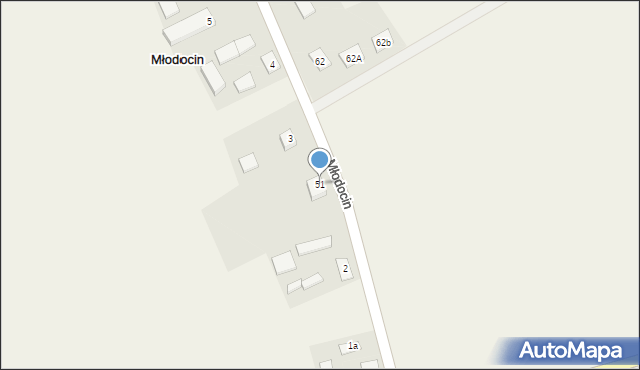 Młodocin, Młodocin, 51, mapa Młodocin