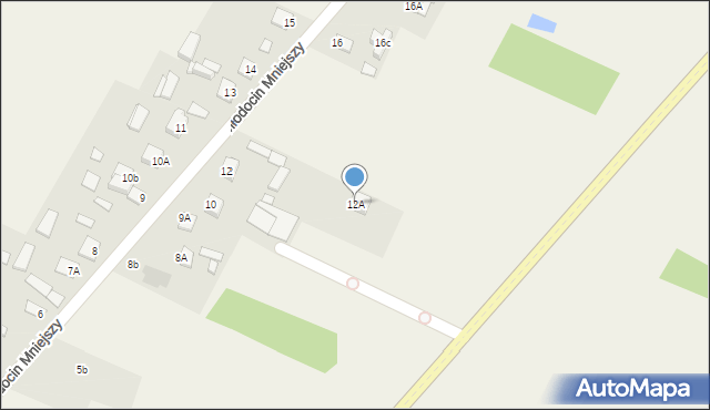 Młodocin Mniejszy, Młodocin Mniejszy, 12A, mapa Młodocin Mniejszy