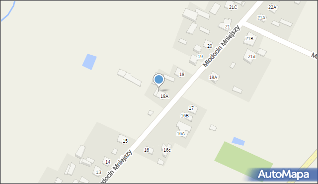 Młodocin Mniejszy, Młodocin Mniejszy, 18B, mapa Młodocin Mniejszy