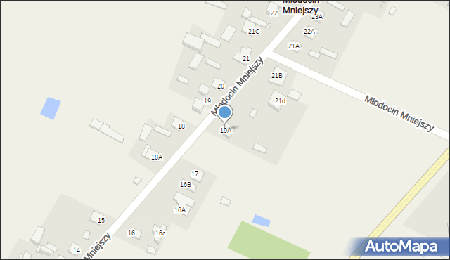 Młodocin Mniejszy, Młodocin Mniejszy, 19A, mapa Młodocin Mniejszy