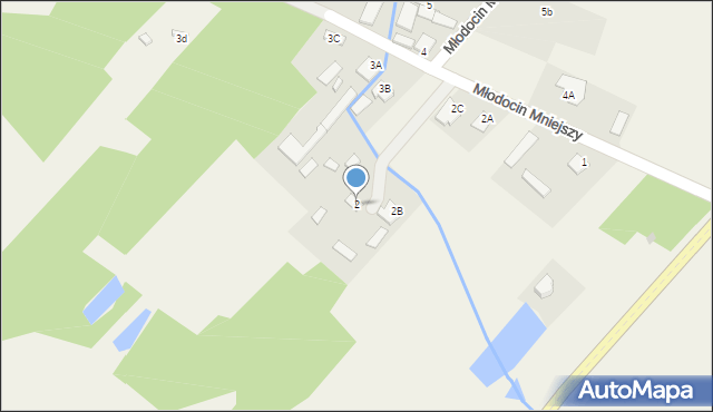 Młodocin Mniejszy, Młodocin Mniejszy, 2, mapa Młodocin Mniejszy