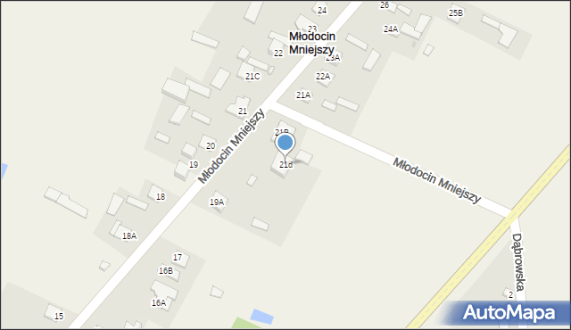 Młodocin Mniejszy, Młodocin Mniejszy, 21d, mapa Młodocin Mniejszy