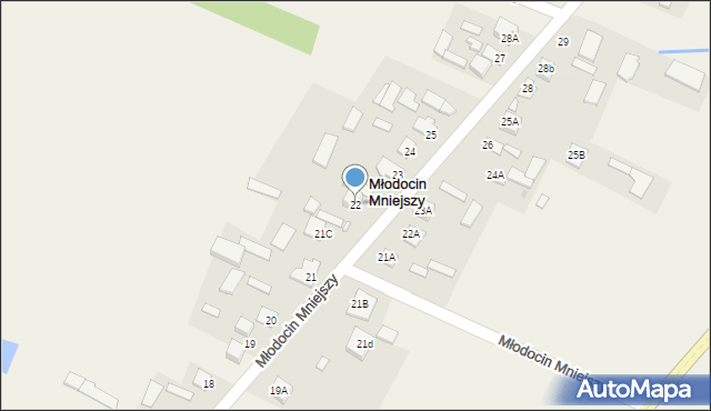 Młodocin Mniejszy, Młodocin Mniejszy, 22, mapa Młodocin Mniejszy