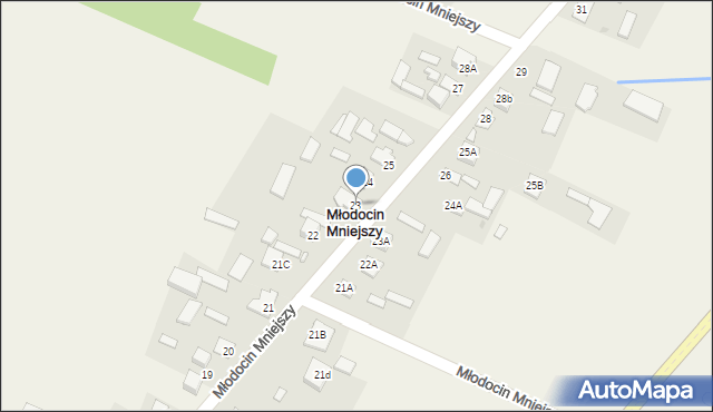 Młodocin Mniejszy, Młodocin Mniejszy, 23, mapa Młodocin Mniejszy